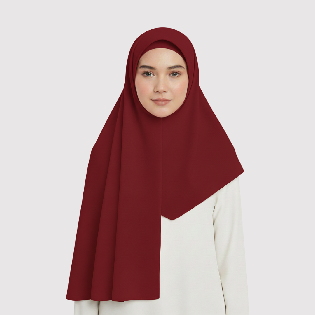 Instant Hijab Maroon